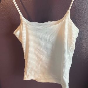 Spaghetti strap white tank top